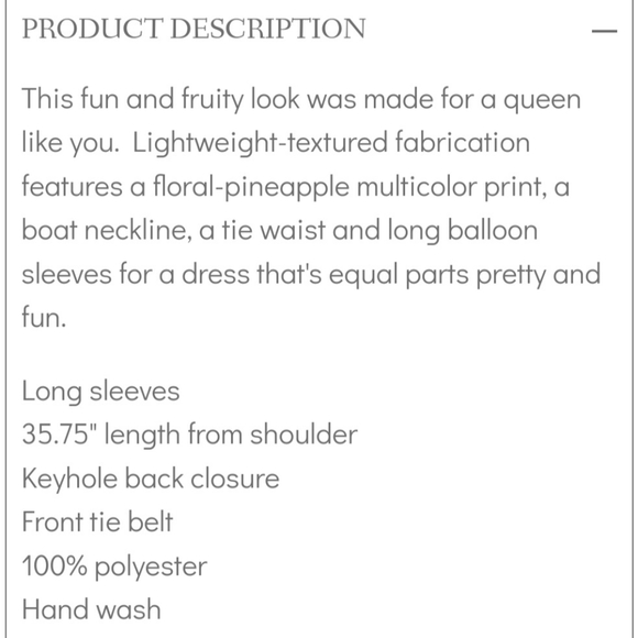 LOVE WEDNESDAY DRESS NWT - Picture 5 of 6